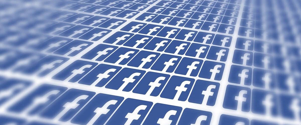 Rows of Facebook logos