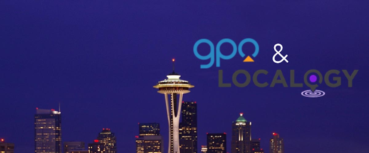 GPO and localogy icons on Seattle background